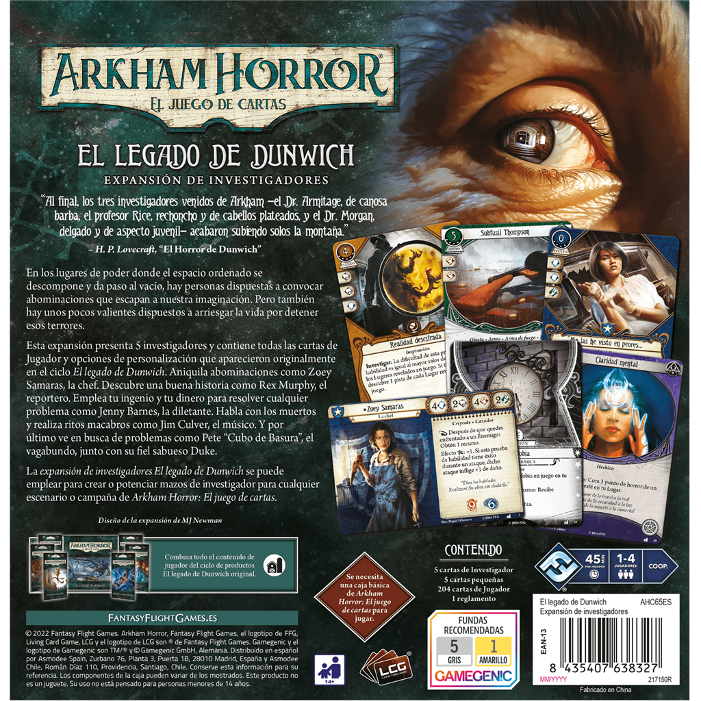 AH LCG: El legado de Dunwich exp. investigadores