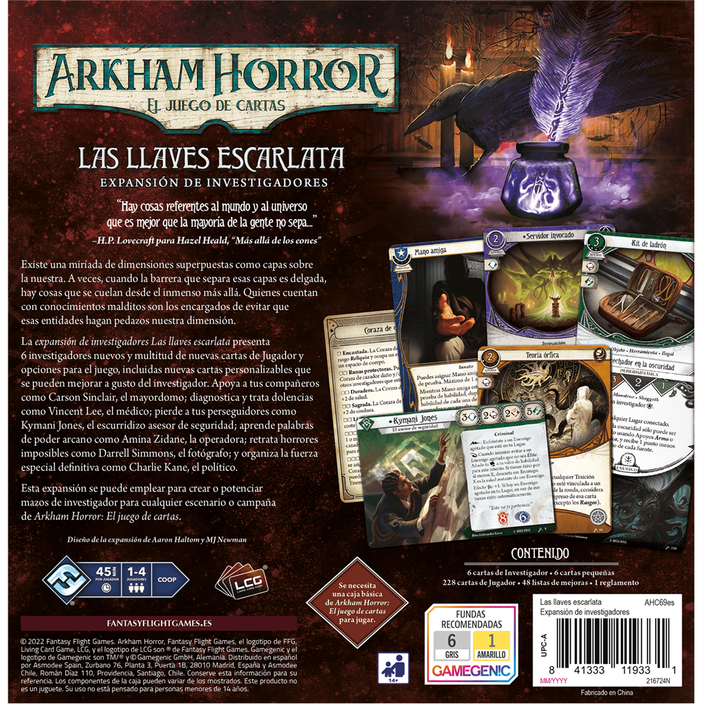 AH LCG: Las Llaves Escarlata exp. investigadores