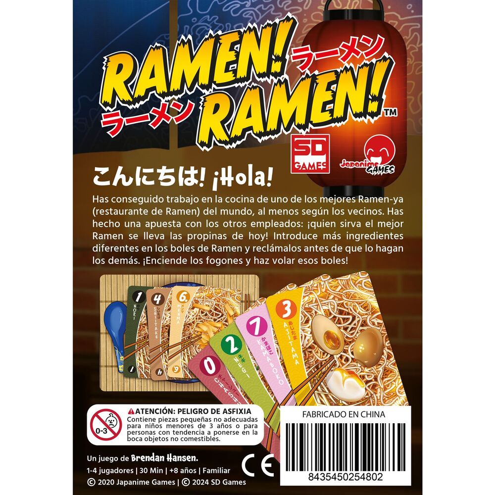 Juego de mesa Ramen! Ramen! español